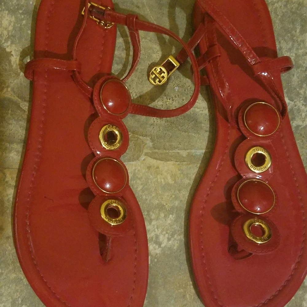 Tory burch flat sandals